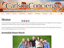 Tablet Screenshot of carlsonconciergeservices.com
